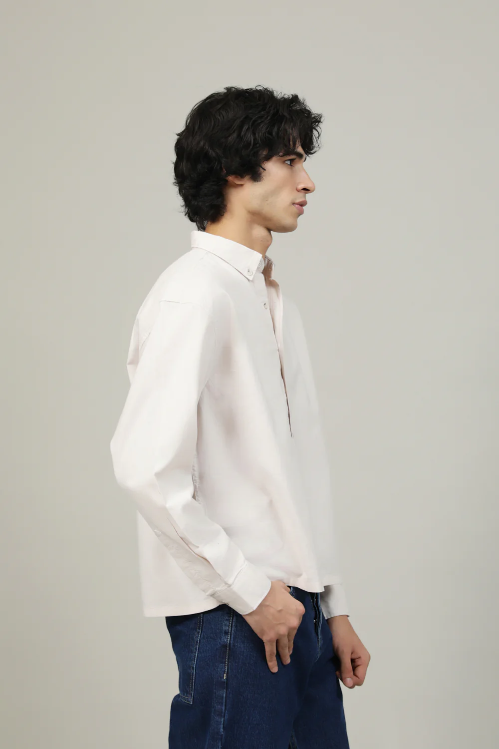 BUTTON DOWN OXFORD BOXY FIT SHIRT - Image 4