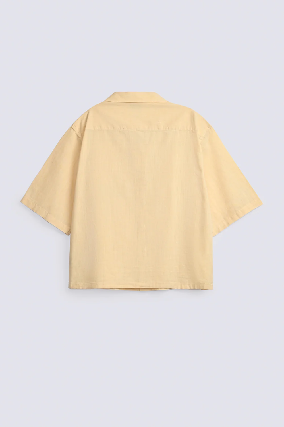 BOXY FIT RESORT COLLAR LINEN SHIRT - Image 2