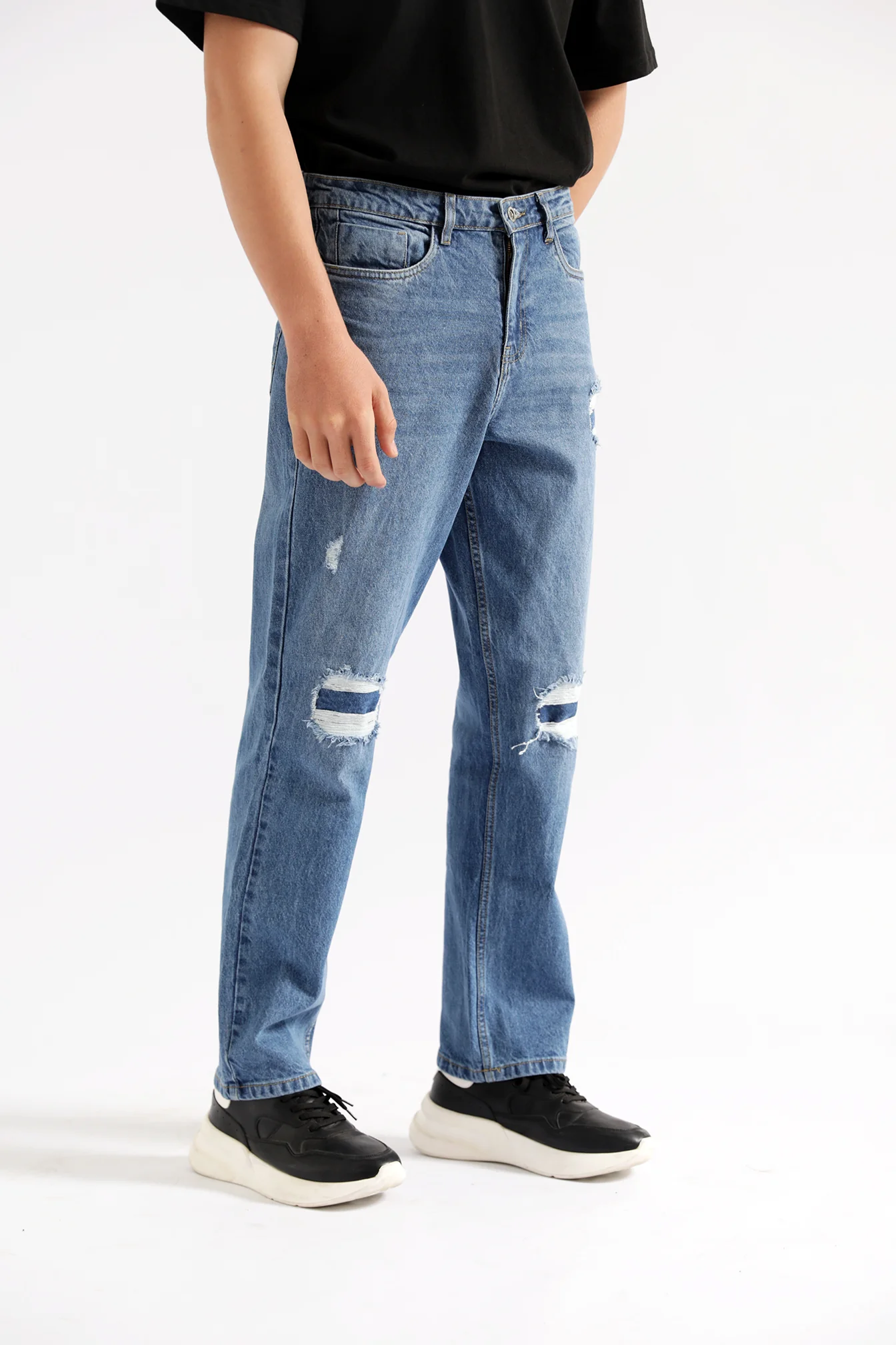 ORIGINAL STRAIGHT FIT RIPPED DENIM - Image 2