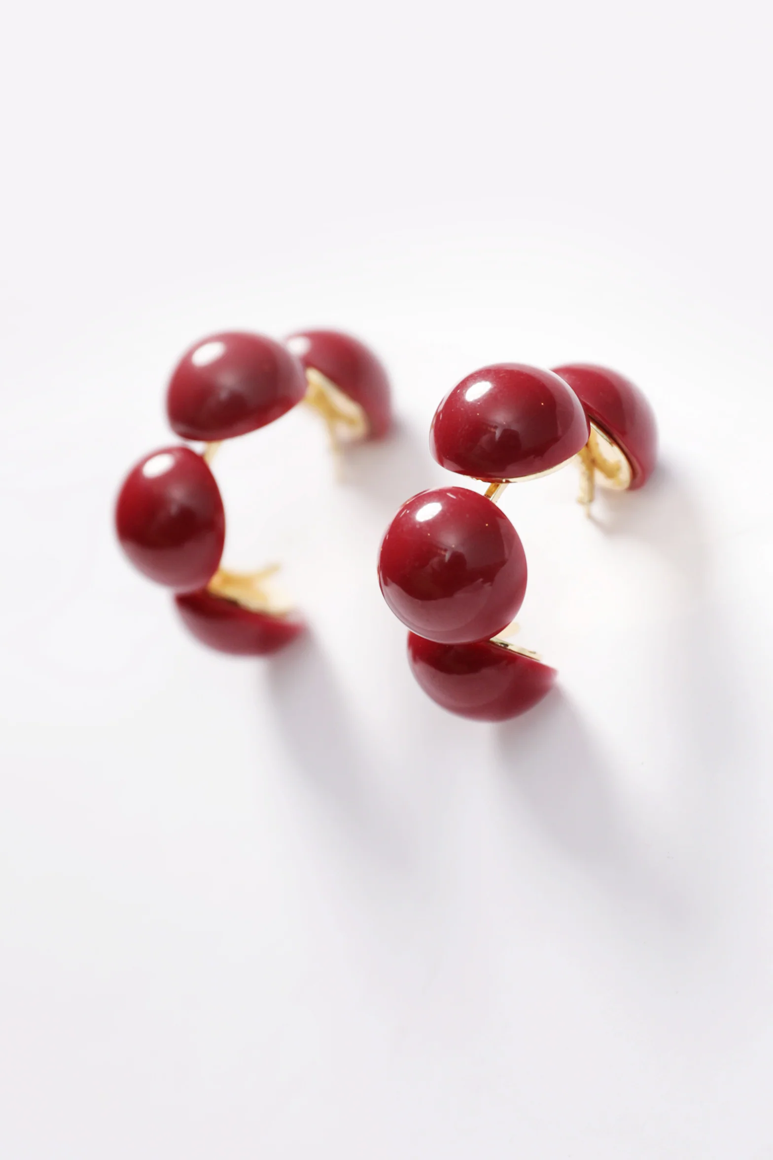 BUBBLE HOOP EARRINGS - Image 2
