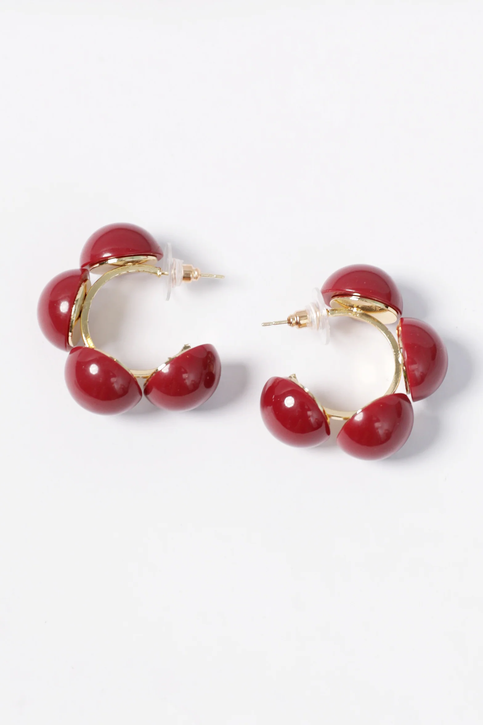 BUBBLE HOOP EARRINGS - Image 3