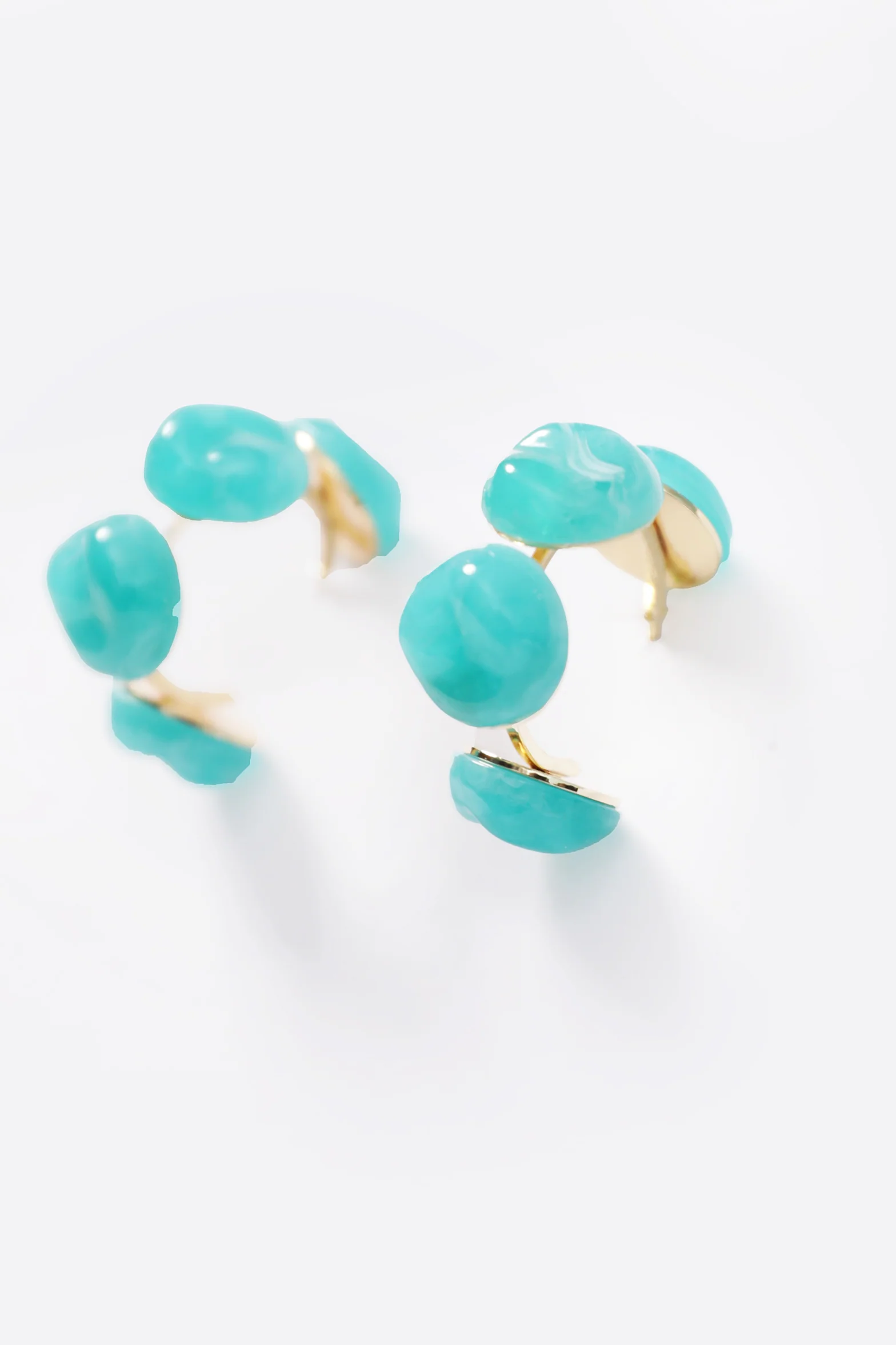BUBBLE HOOP EARRINGS - Image 2