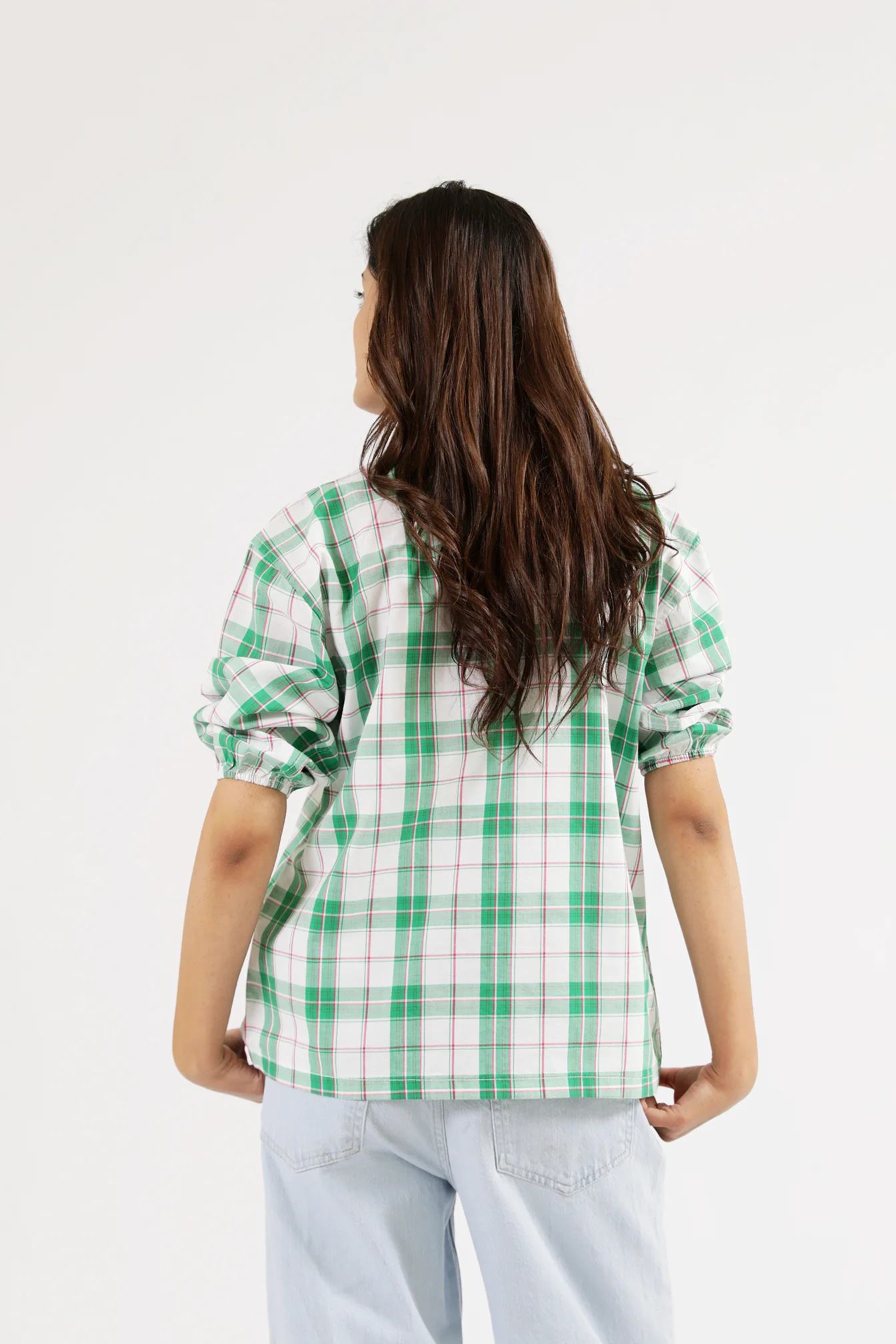 CHECKERED BUTTON DOWN SHIRT - Image 5