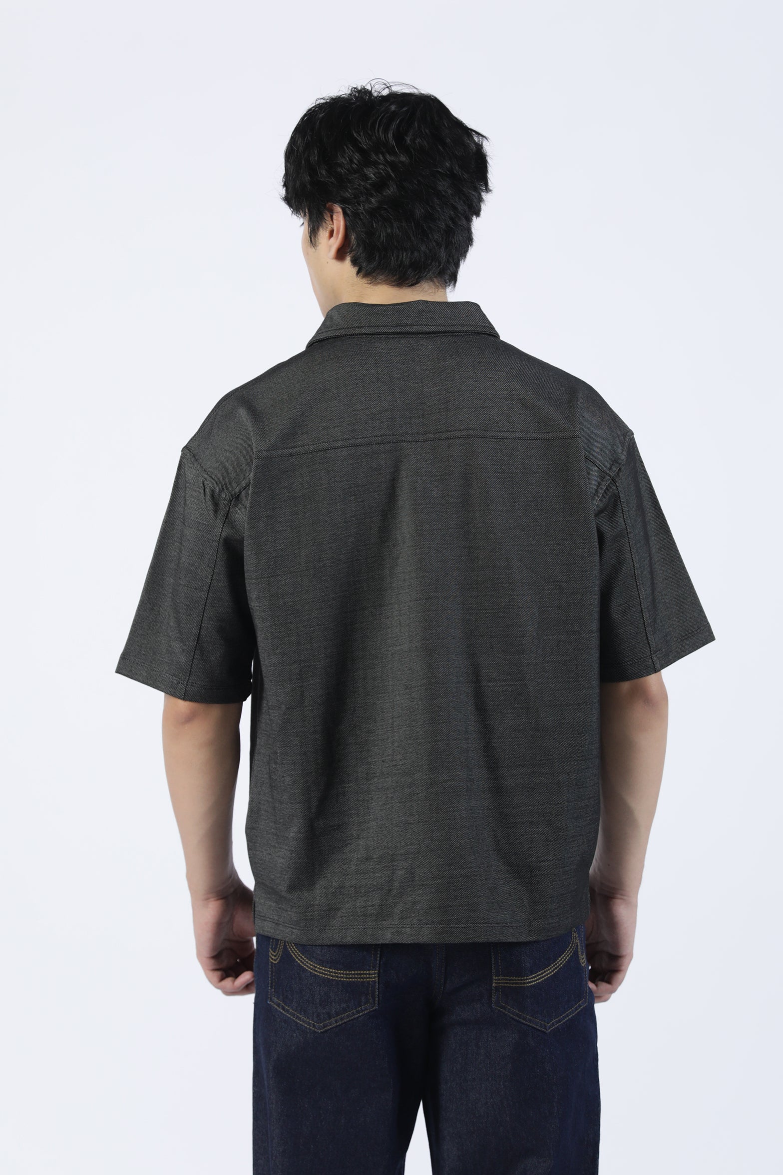BOXY FIT TEXTURED POLO - Image 3