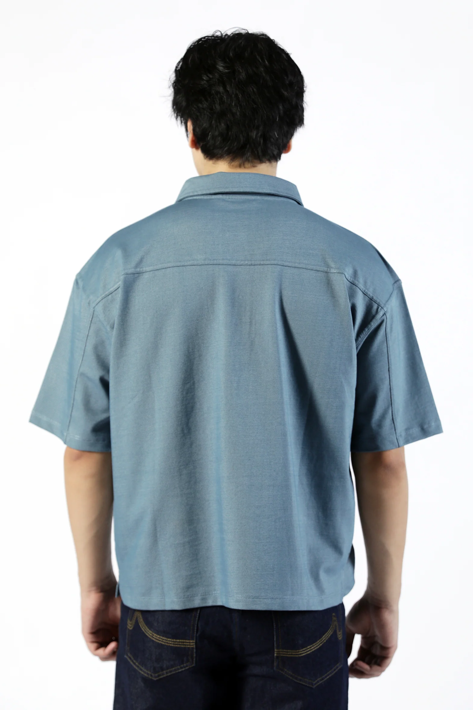 BOXY FIT TEXTURED POLO - Image 3