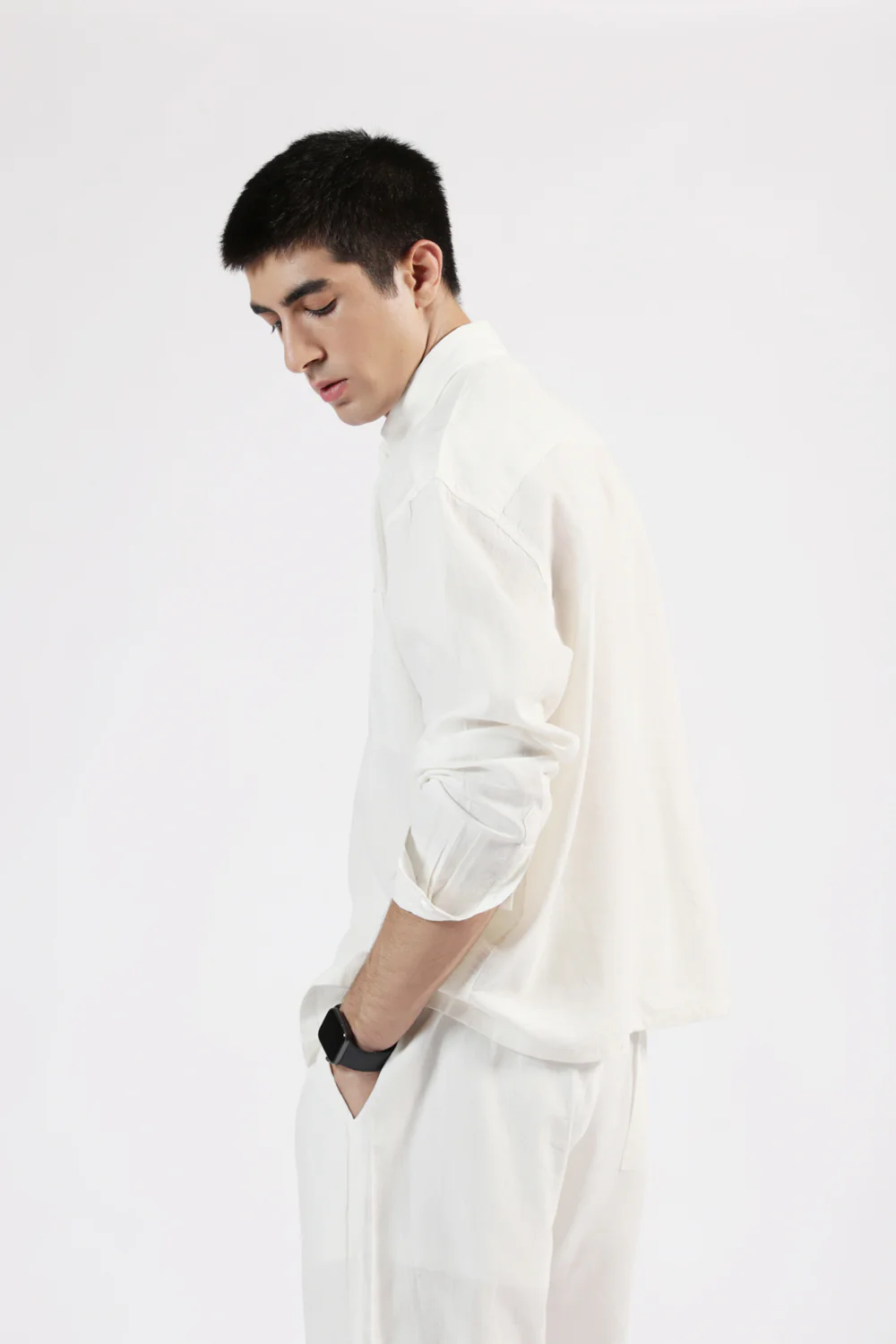 BOXY FIT LINEN SHIRT - Image 2