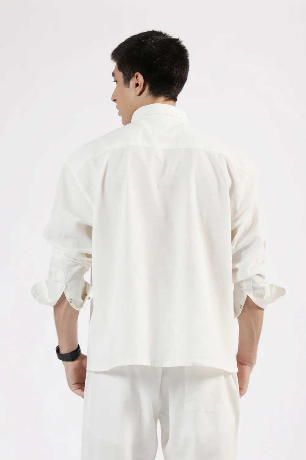 BOXY FIT LINEN SHIRT - Image 3