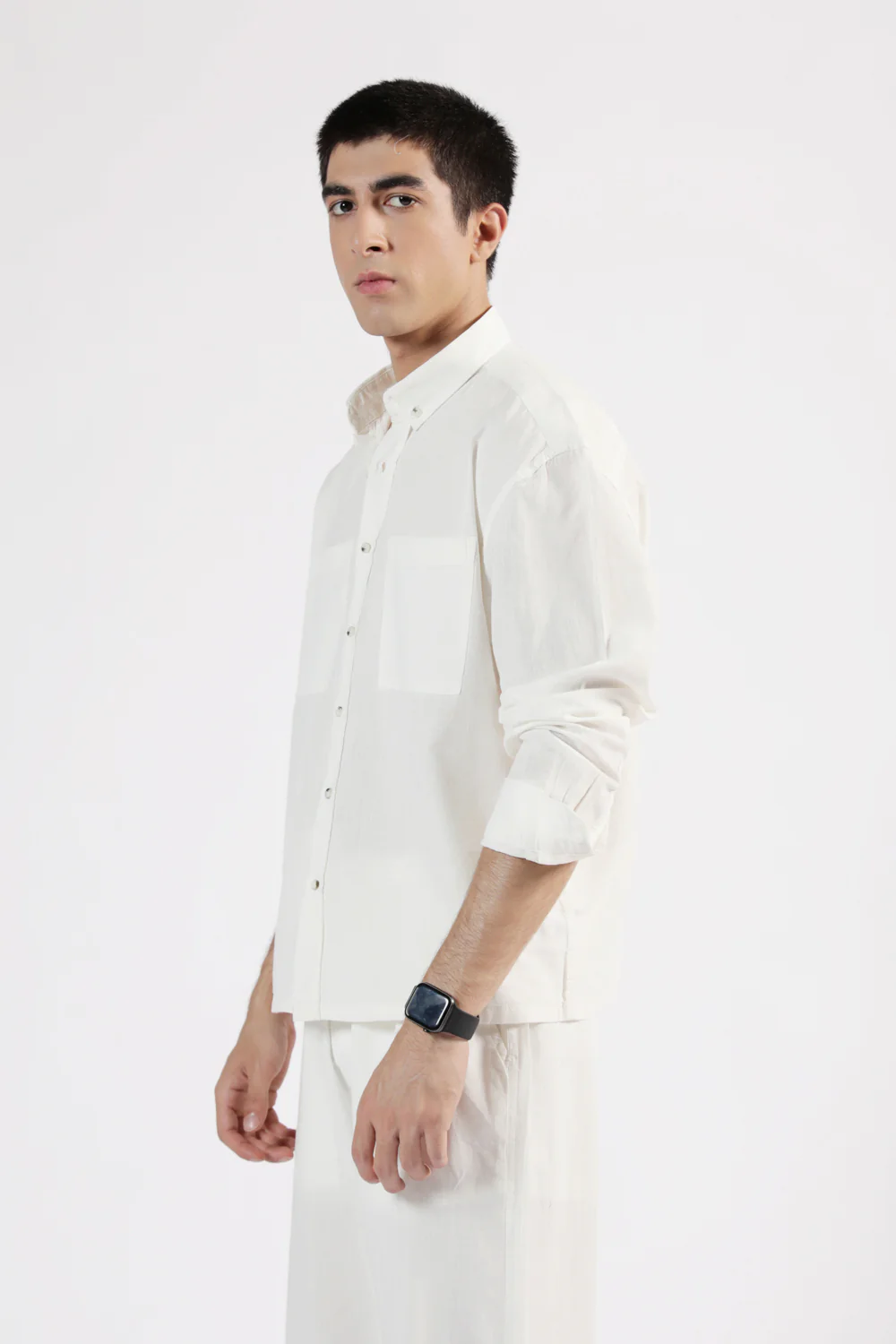 BOXY FIT LINEN SHIRT - Image 7