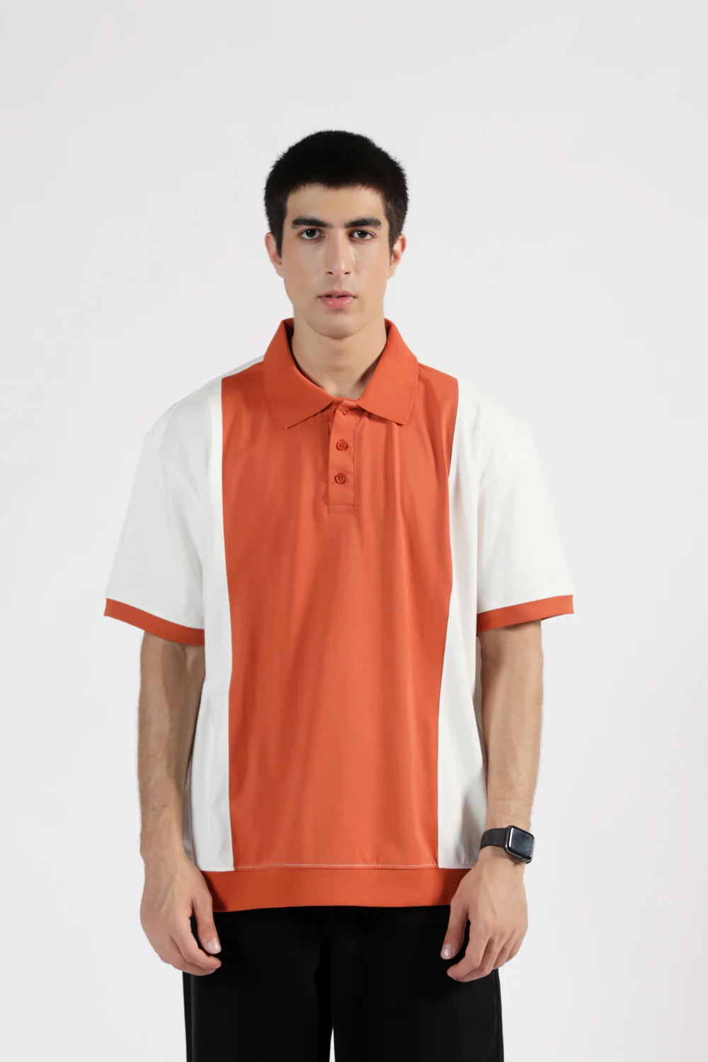 BAGGY FIT COLORBLOCK POLO