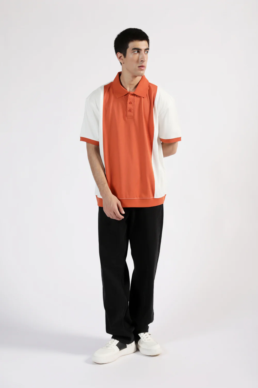 BAGGY FIT COLORBLOCK POLO - Image 4