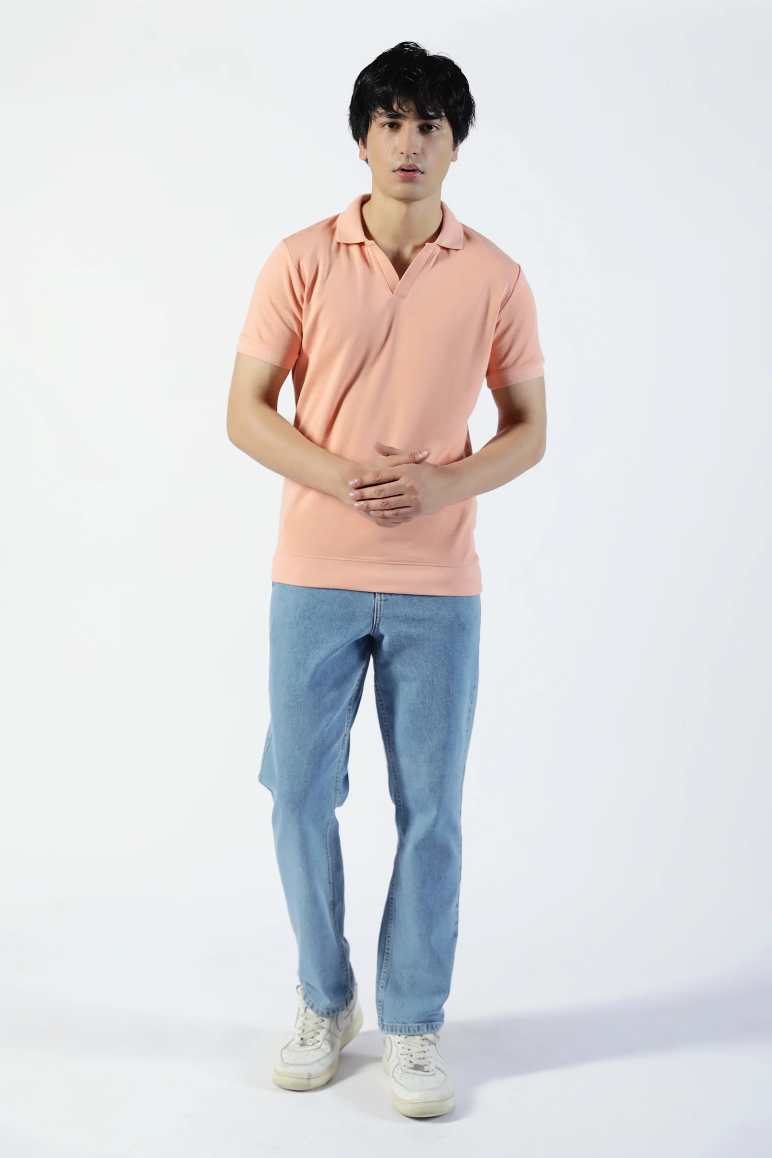 JOHNNY COLLAR TEXTURED POLO