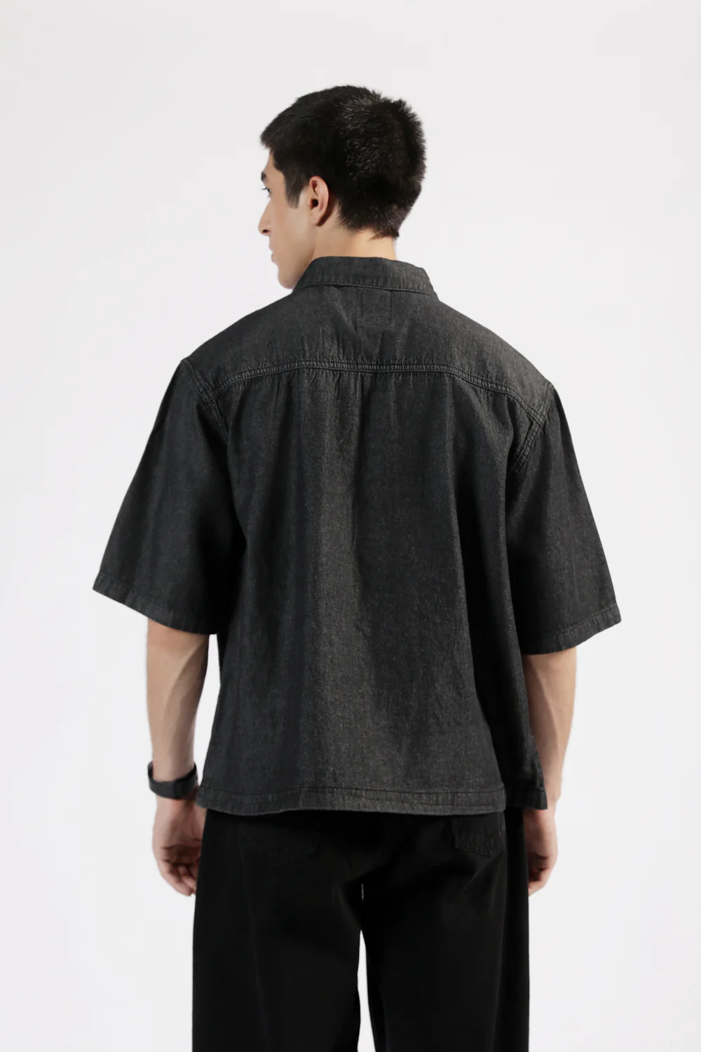 BOXY FIT DENIM SHIRT - Image 3