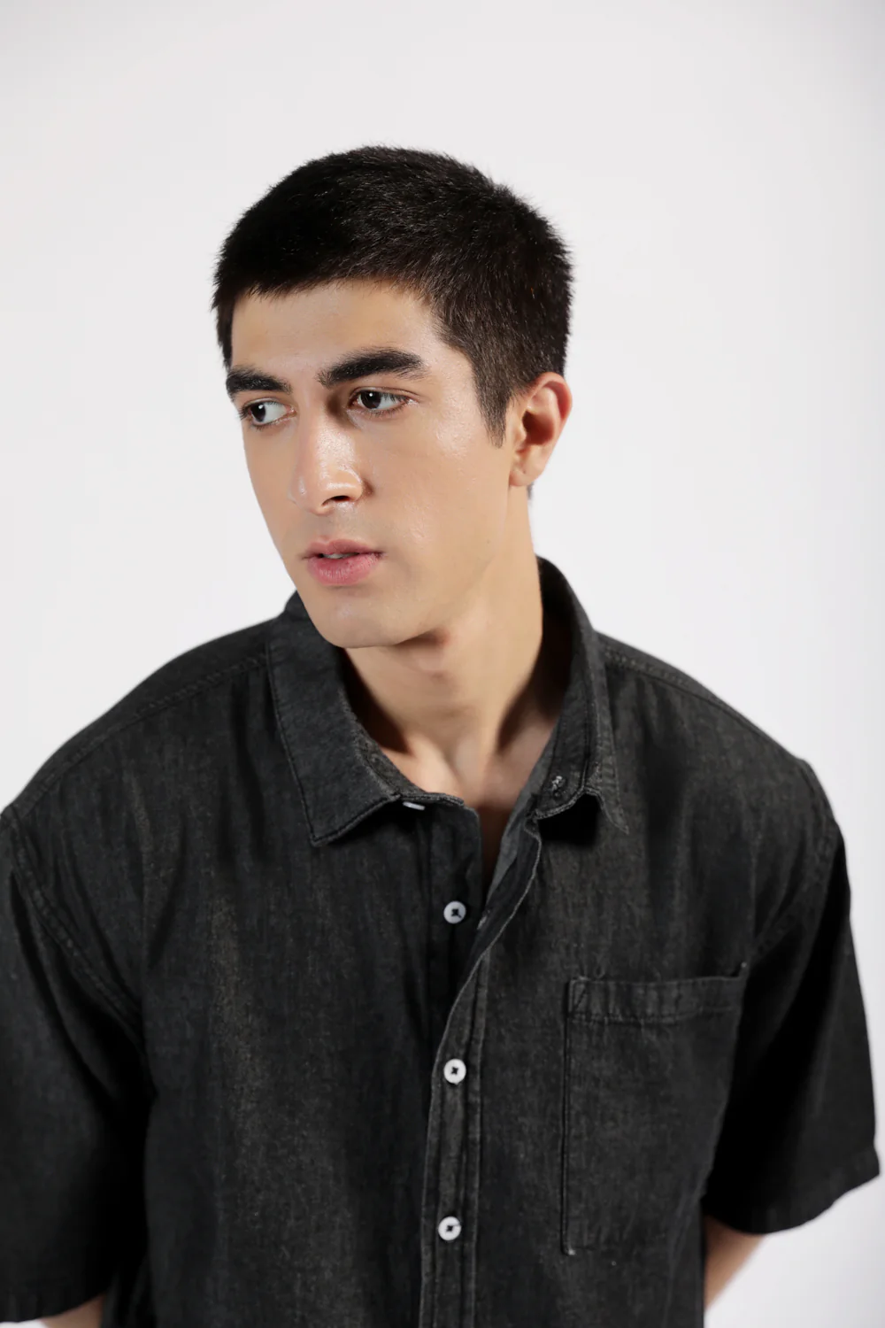 BOXY FIT DENIM SHIRT - Image 4