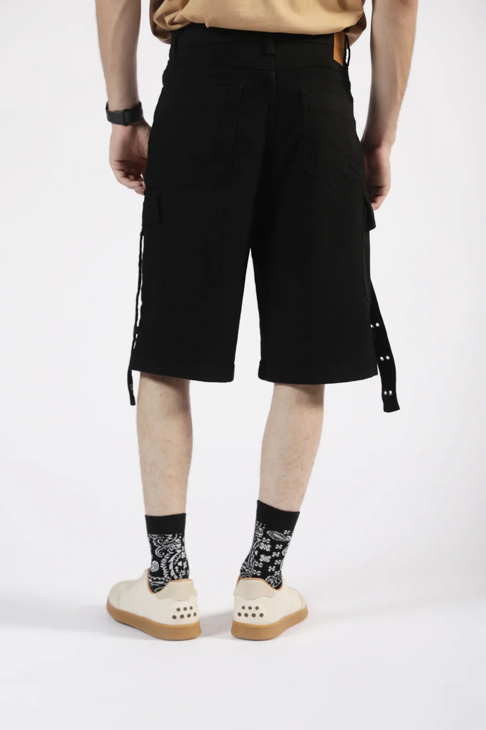 BAGGY FIT CARGO DENIM SHORT - Image 2