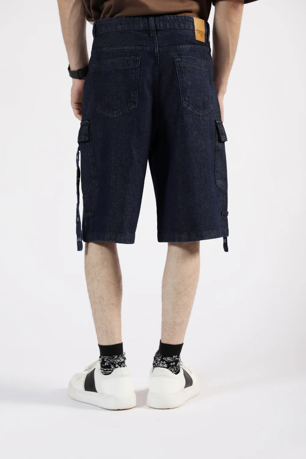 BAGGY FIT CARGO DENIM SHORT - Image 3