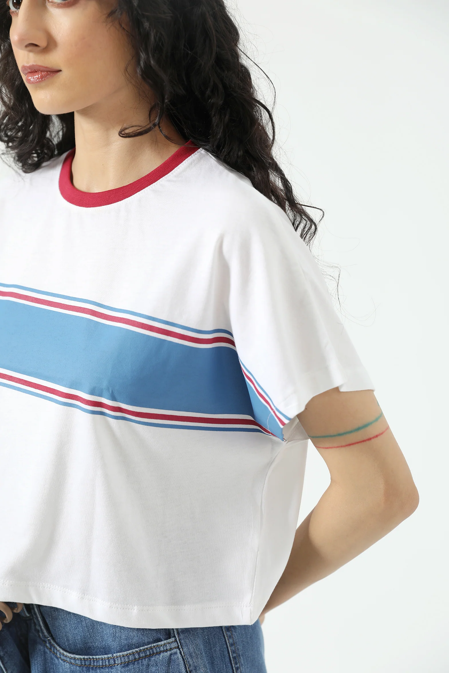 KIMONO STRIPED TOP - Image 3