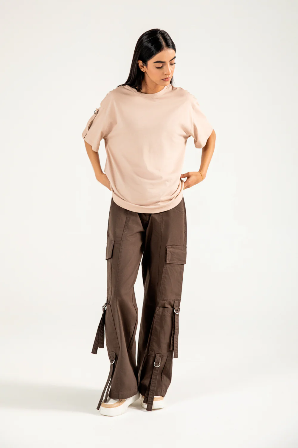 OVERSIZED SHIRT WITH SLEEVE DETAIL - Image 5