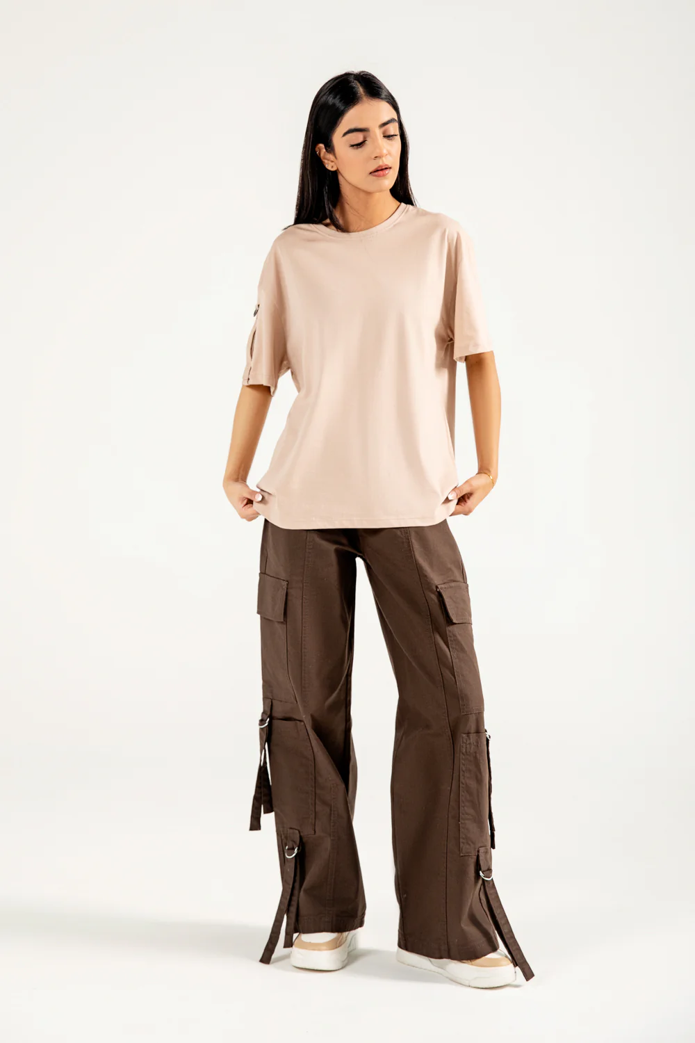 OVERSIZED SHIRT WITH SLEEVE DETAIL - Image 6