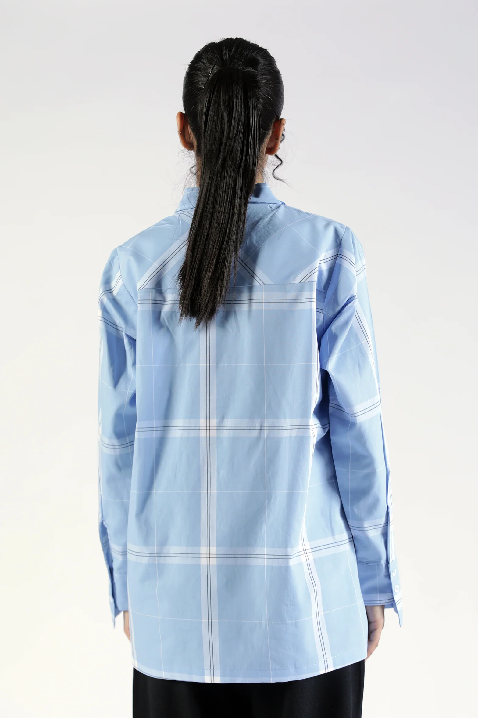 CHECKERED BUTTON DOWN SHIRT - Image 3