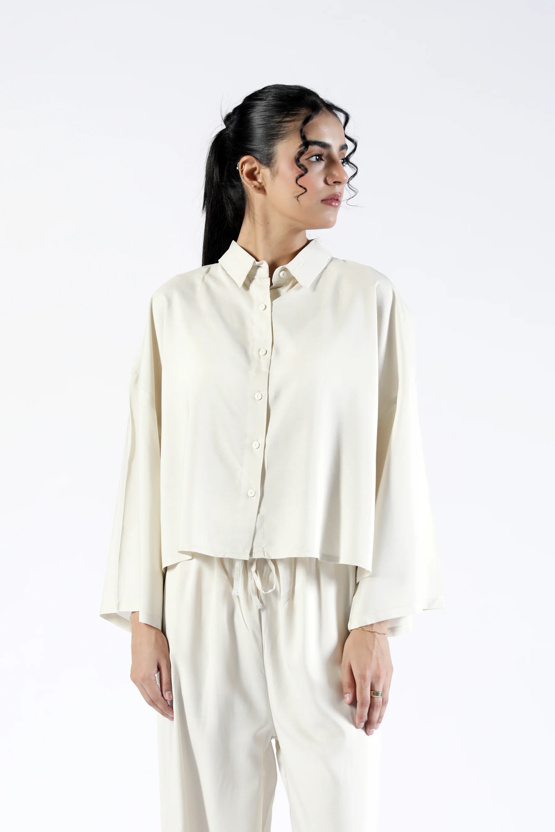 BOXY FIT LINEN TOP - Image 3