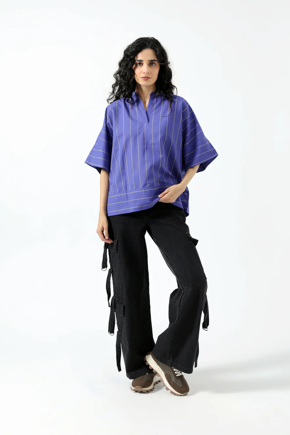 STRIPED KIMONO TOP - Image 4