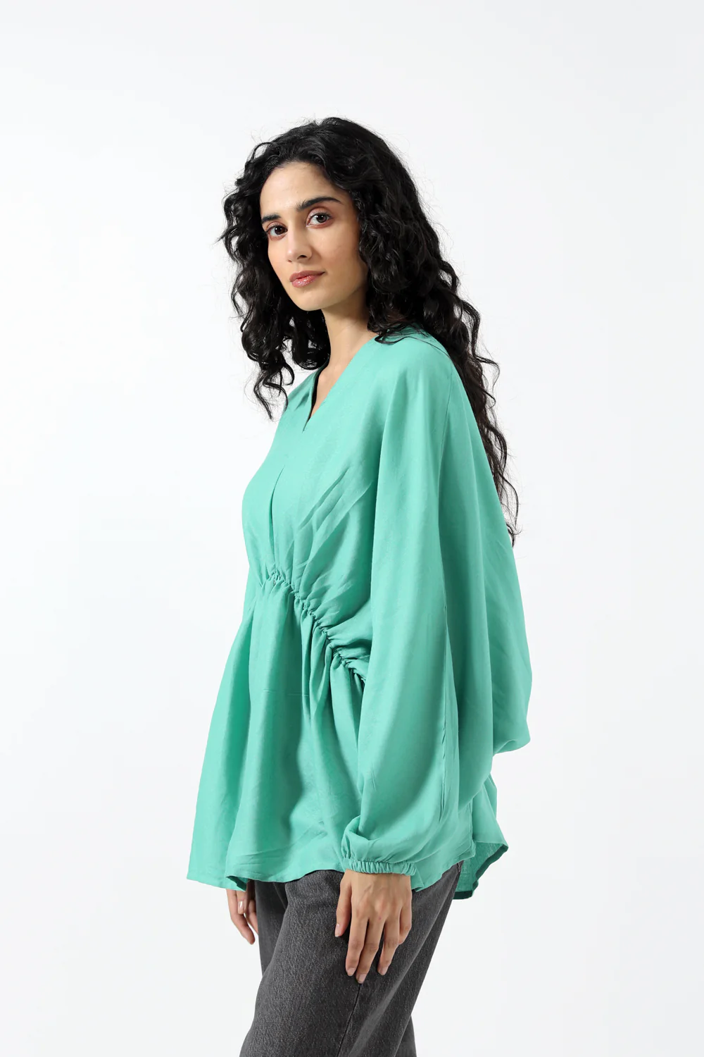 GATHERED KIMONO TOP - Image 3
