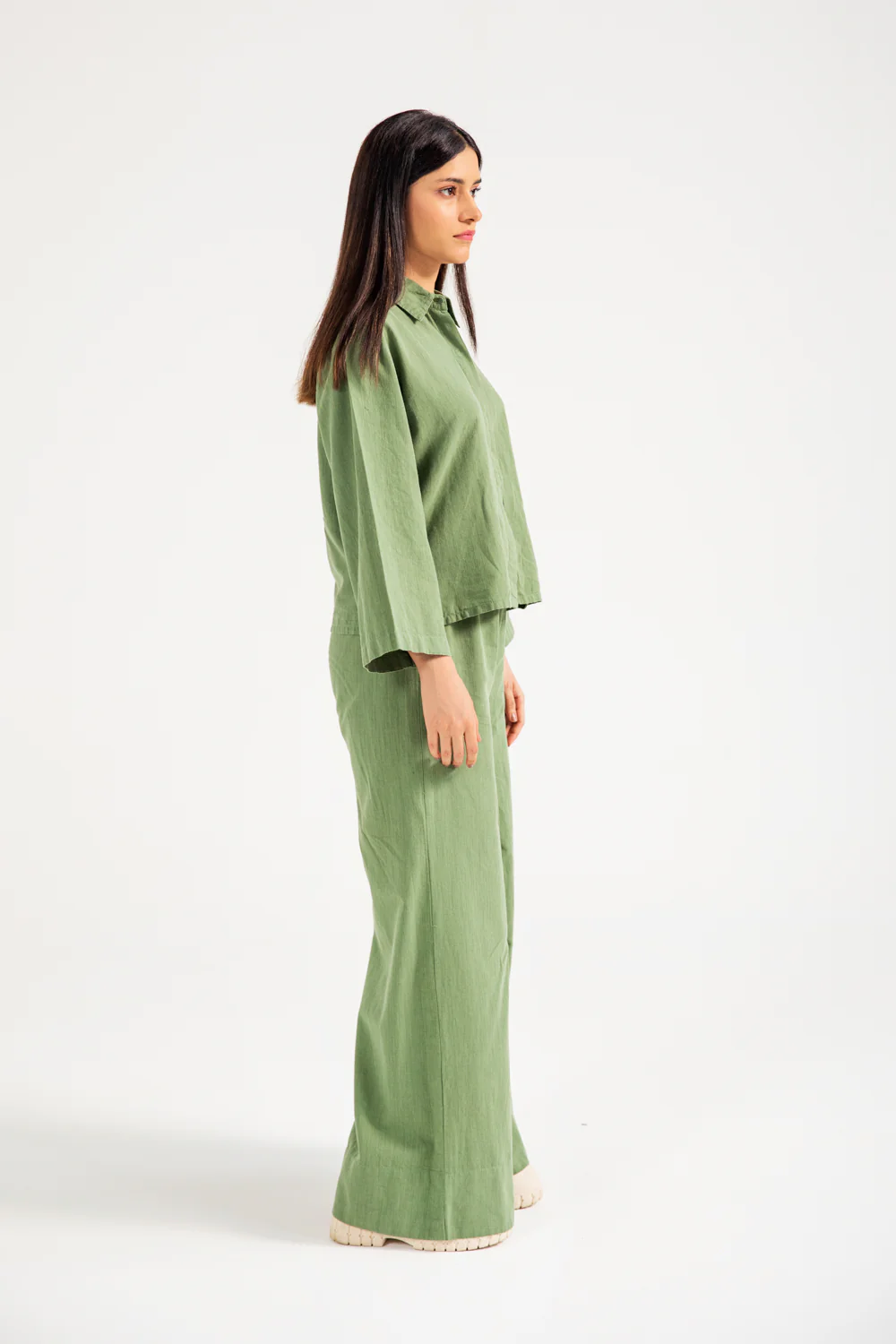 BOXY LINEN BUTTON DOWN TOP - Image 2