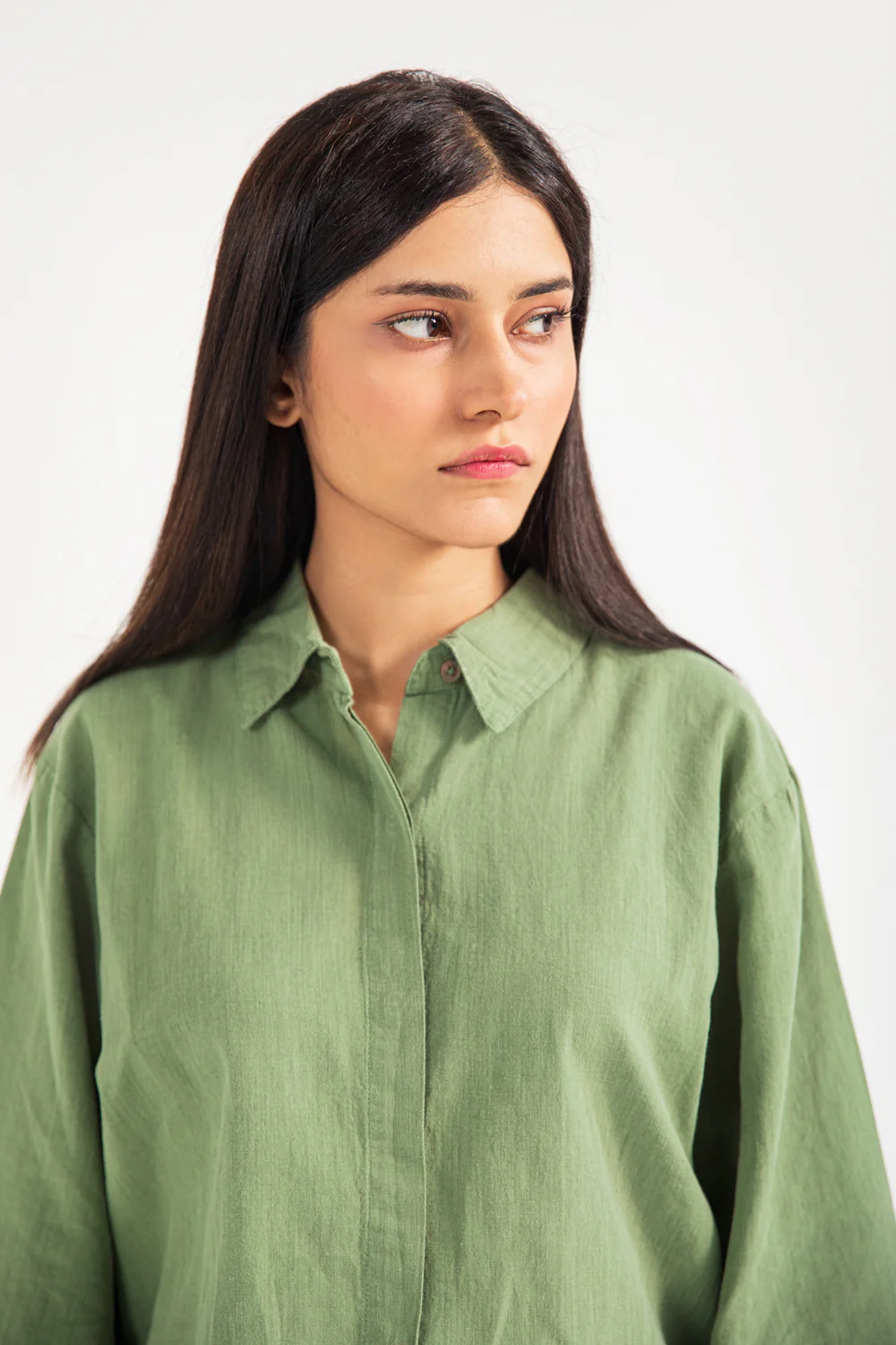 BOXY LINEN BUTTON DOWN TOP - Image 3
