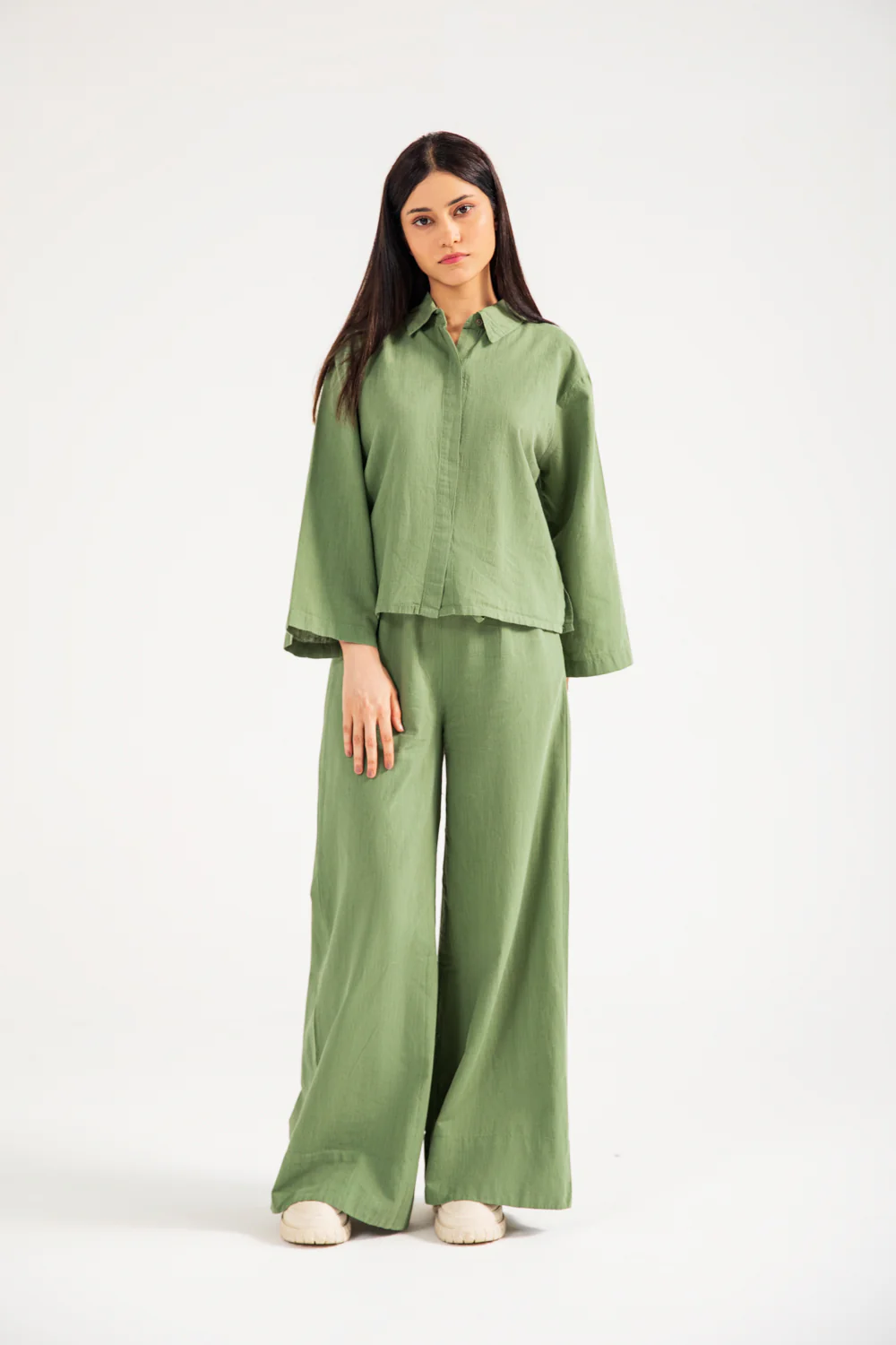 BOXY LINEN BUTTON DOWN TOP - Image 4