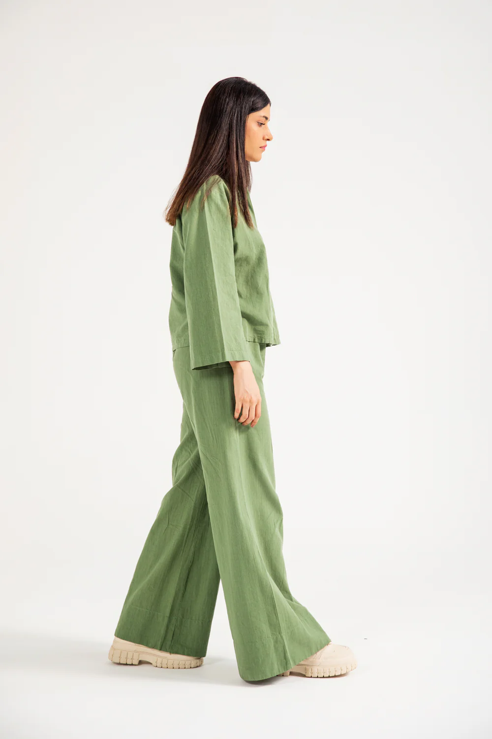 BOXY LINEN BUTTON DOWN TOP - Image 5