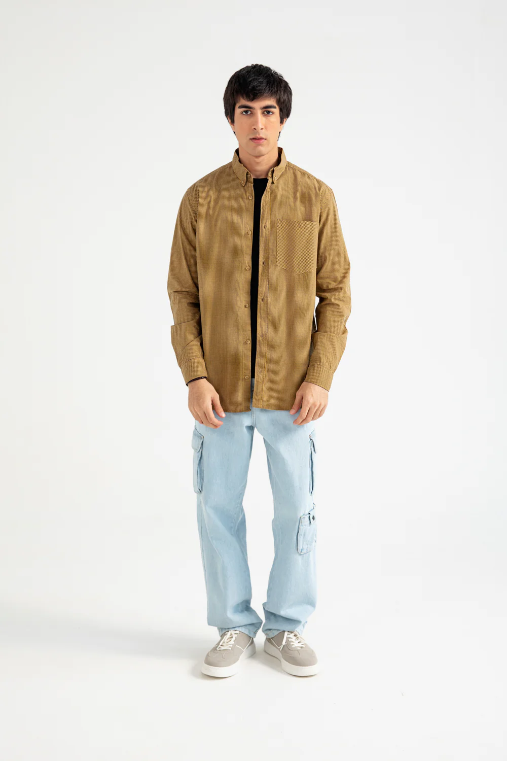 BUTTON DOWN CHECK SHIRT - Image 4