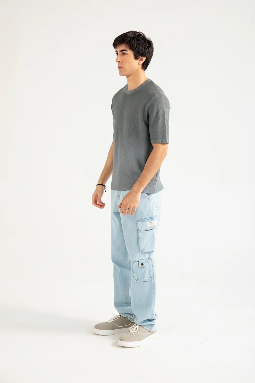WASHED EFFECT TEXTURED TEE - Image 6