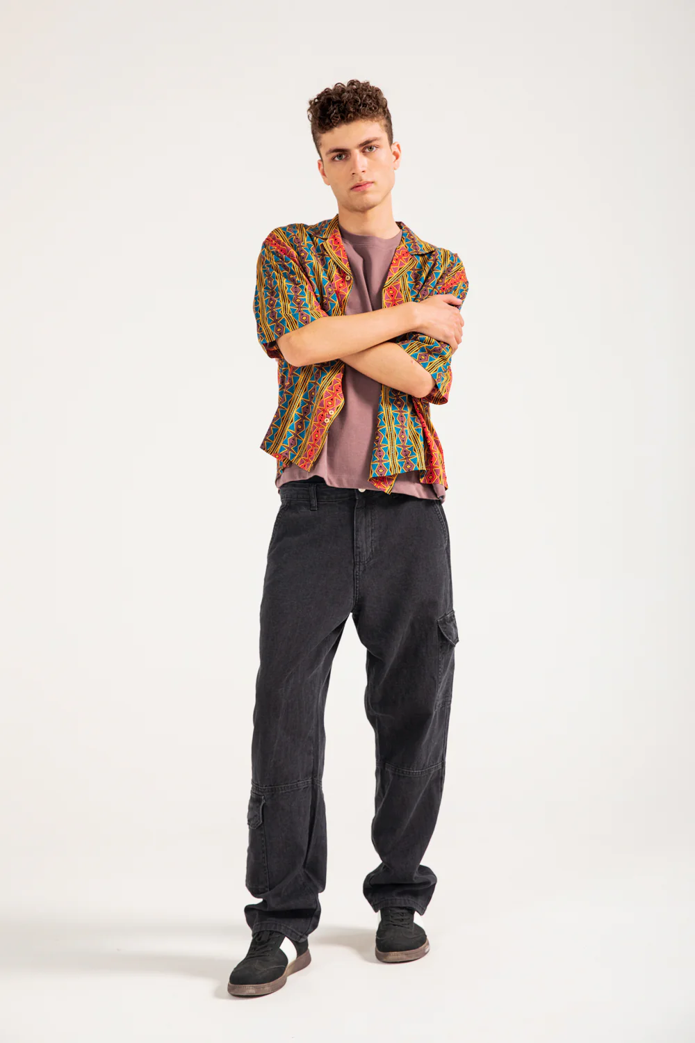 RESORT COLLAR PRINTED BOXY FIT SHIRT - Image 5