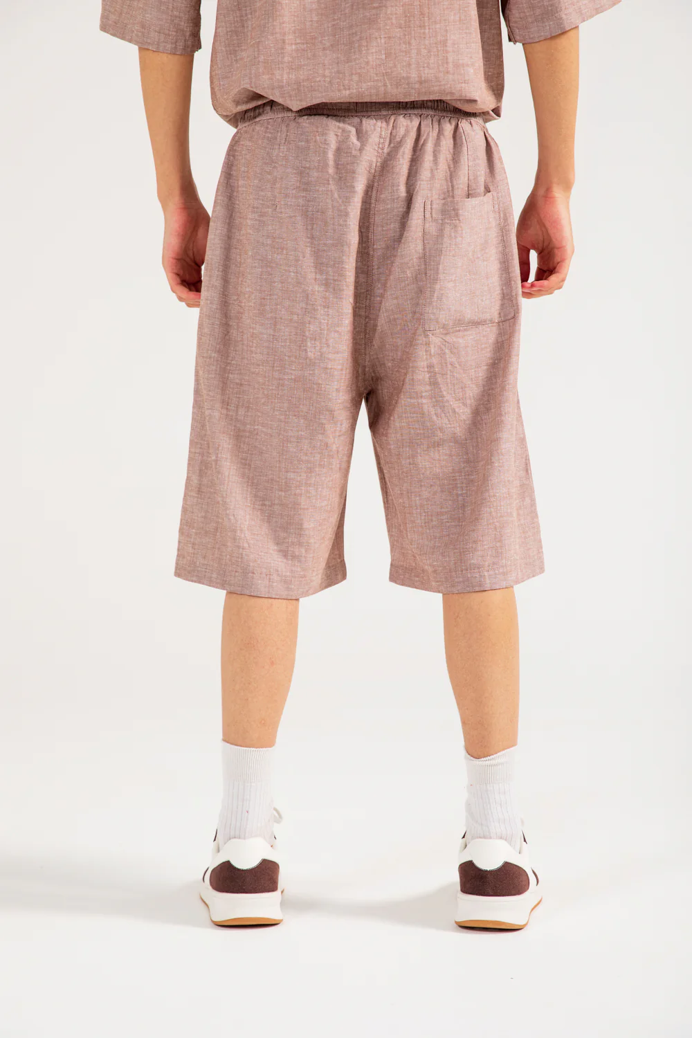 BAGGY FIT LINEN SHORTS - Image 2