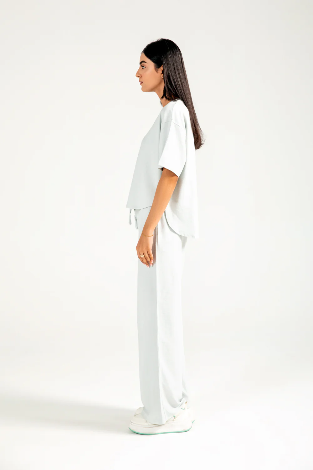 CROPPED TEE WITH HEM DETAIL - Image 5