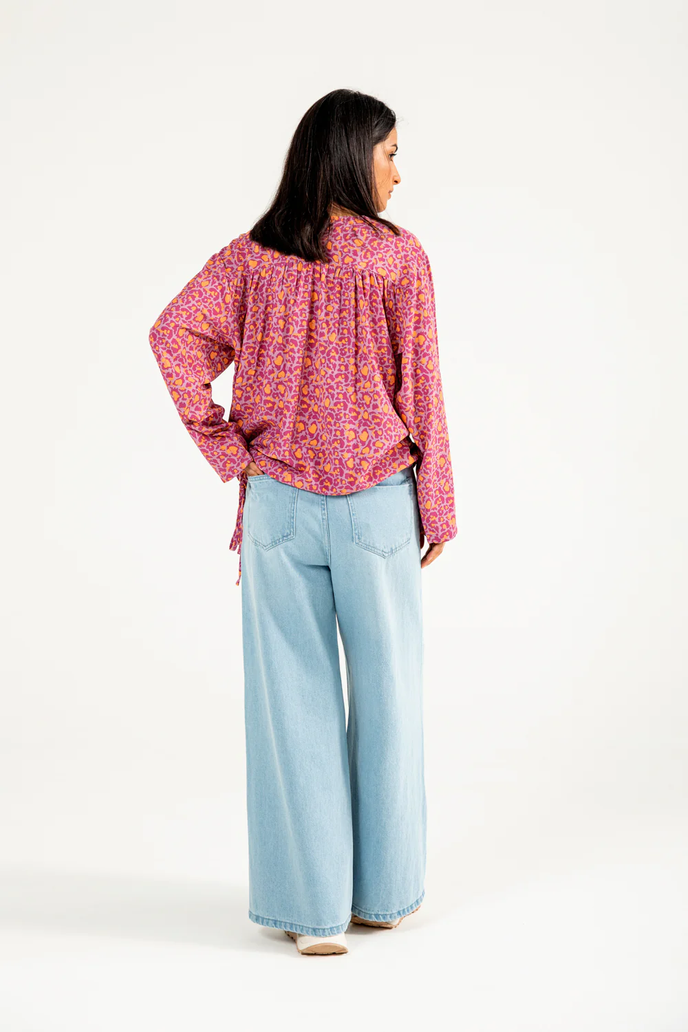 PRINTED TOP WITH HEM DETAIL TOP - Image 4