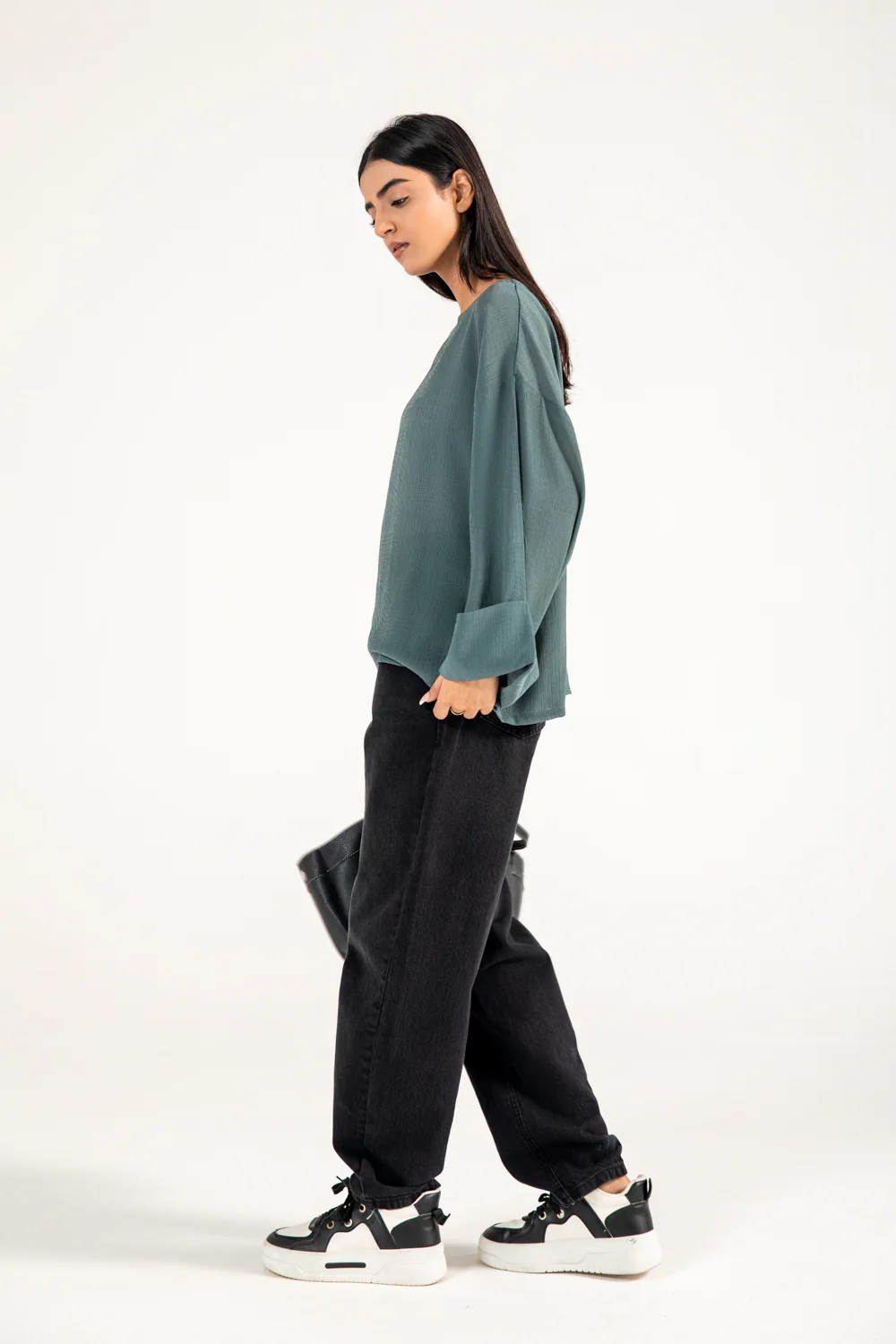 JACQUARD OVERSIZED TOP - Image 2