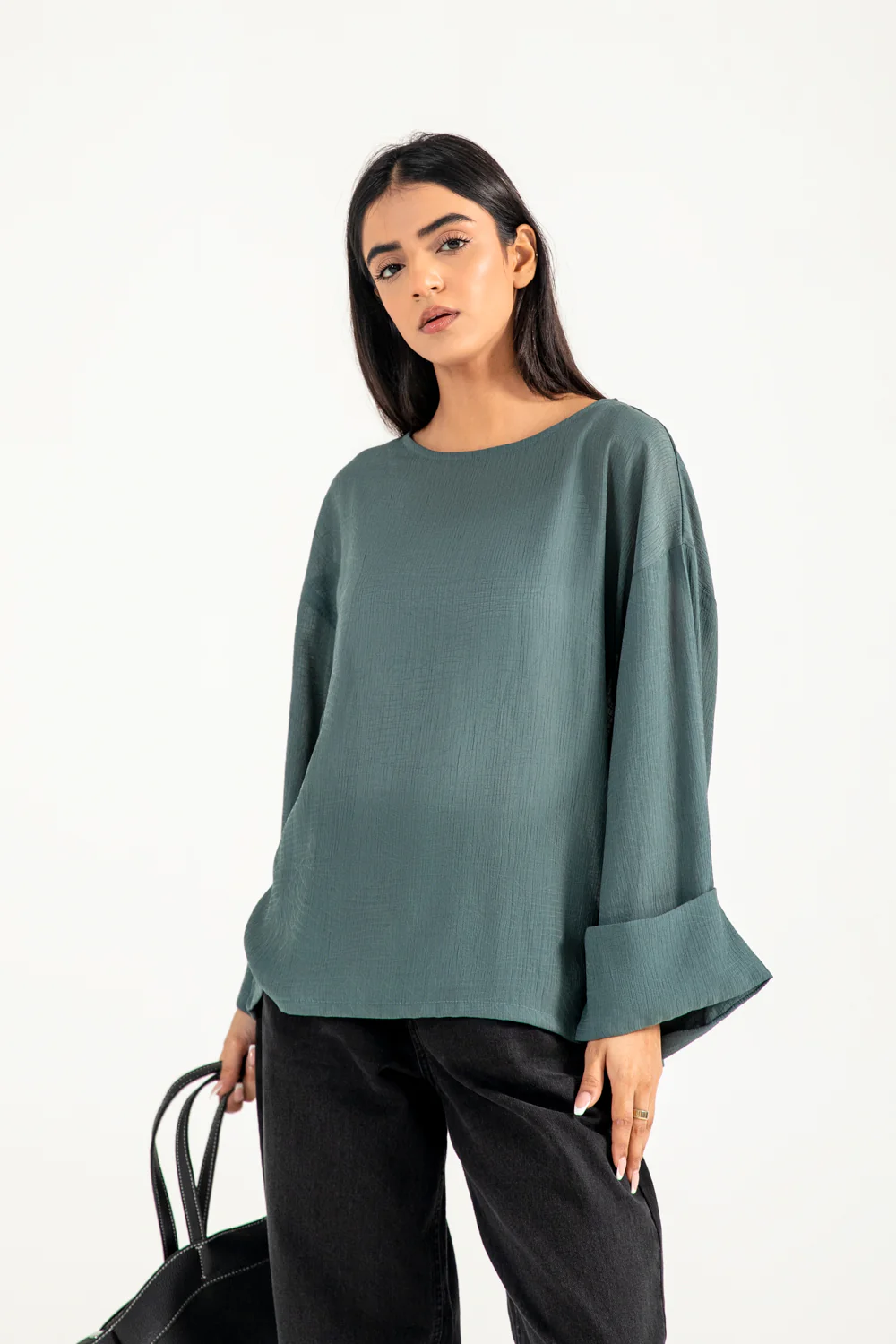 JACQUARD OVERSIZED TOP - Image 4