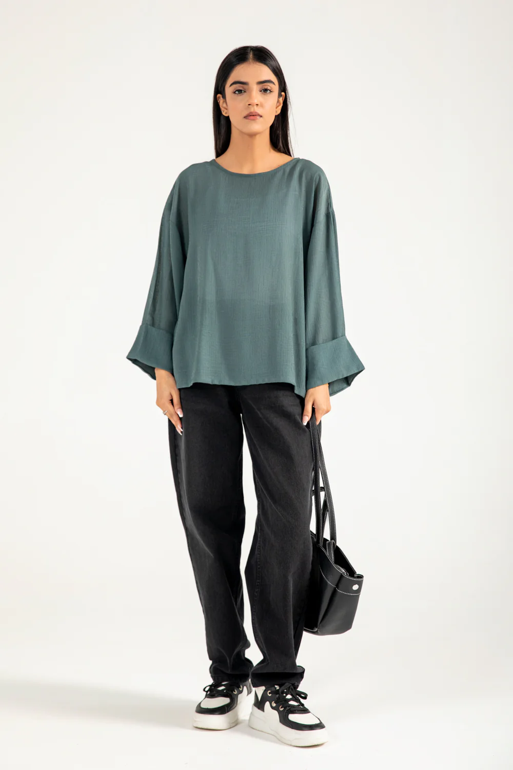 JACQUARD OVERSIZED TOP - Image 6