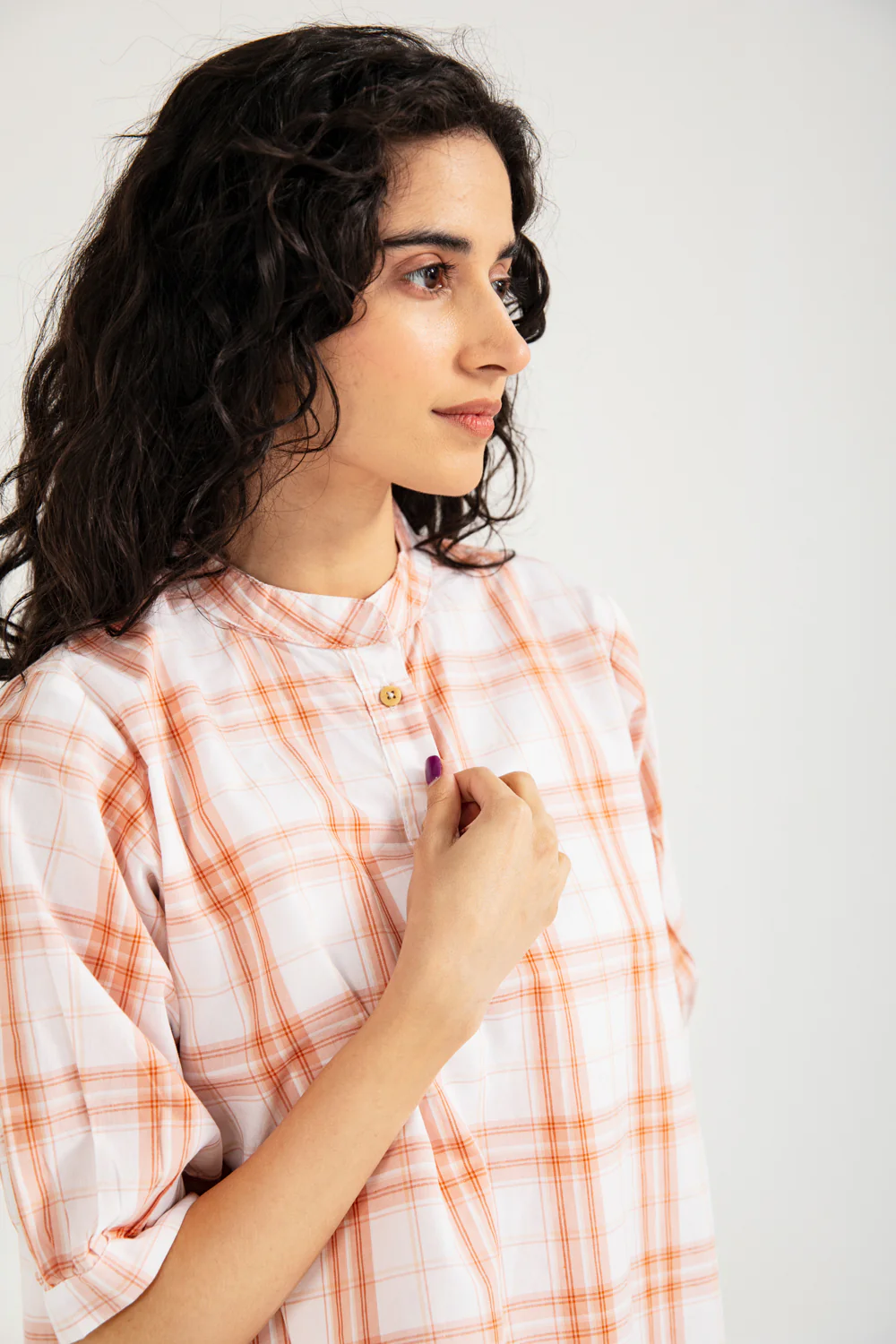 CHECKERED CROPPED TOP - Image 3