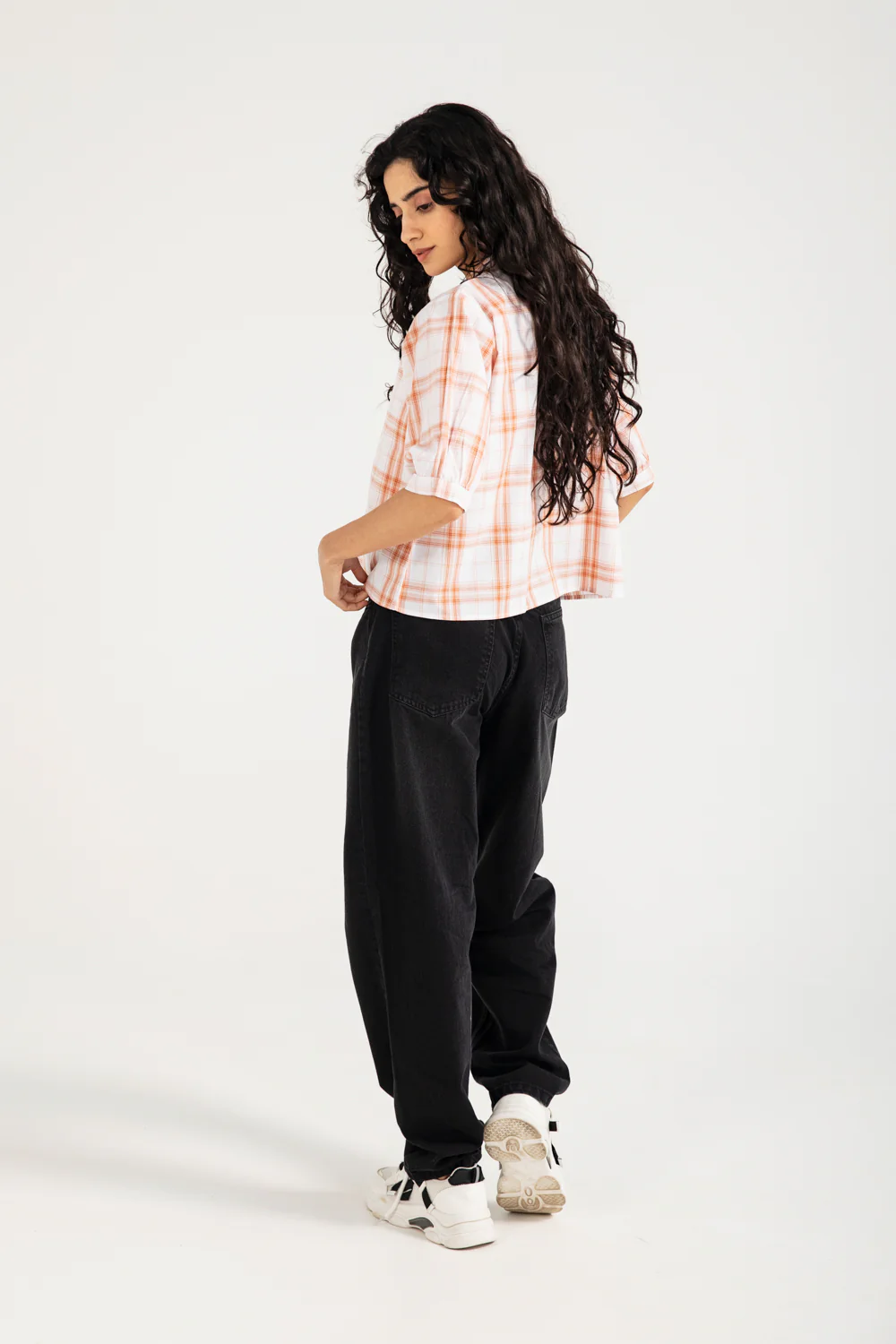 CHECKERED CROPPED TOP - Image 4