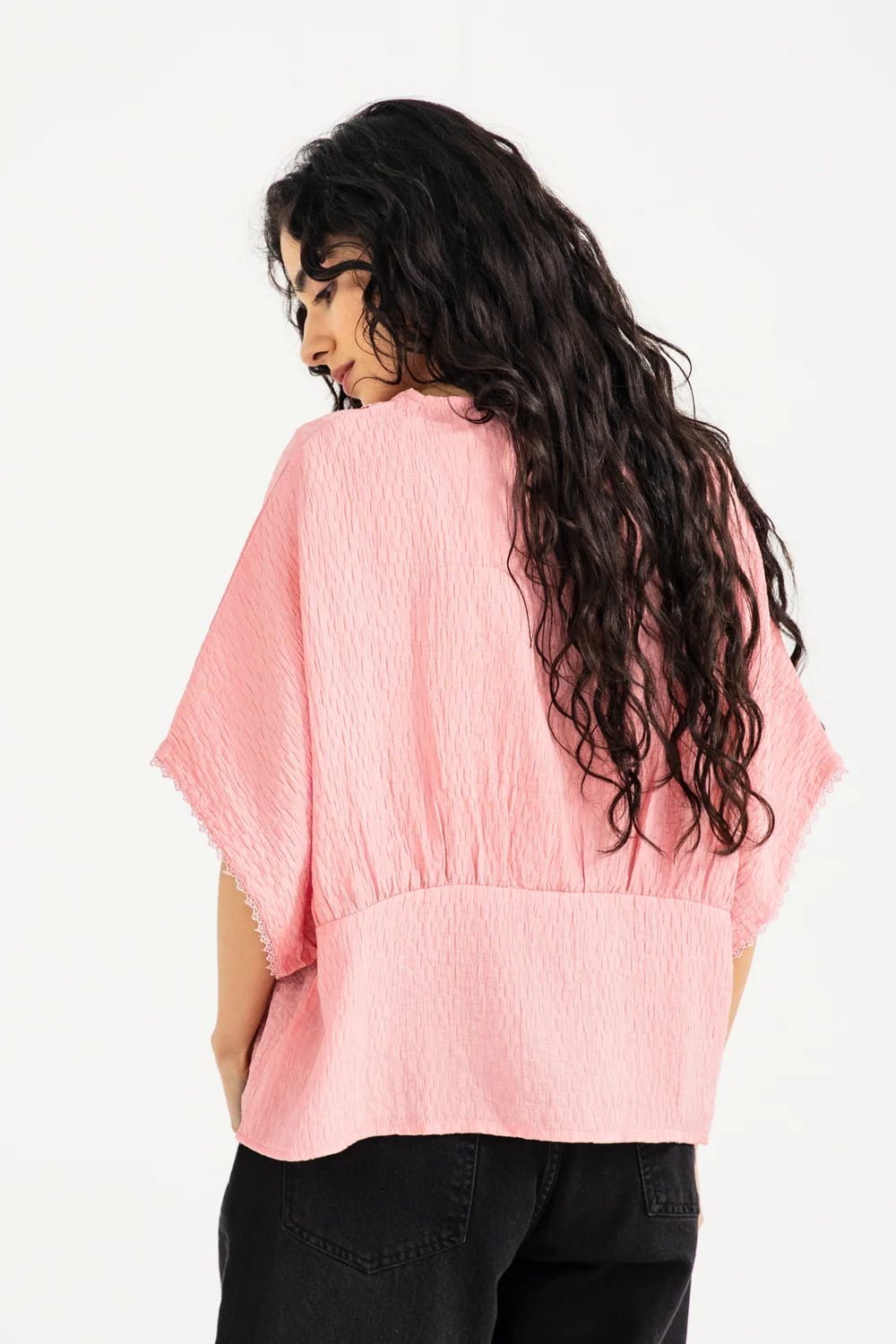 TEXTURED KIMONO TOP - Image 3