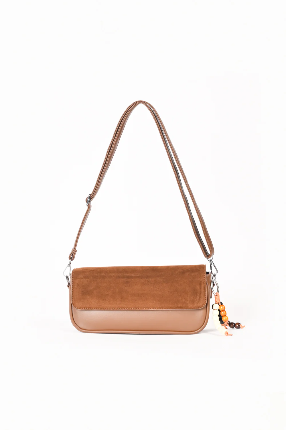 SUEDE FLAP OBLONG BAG - Image 4