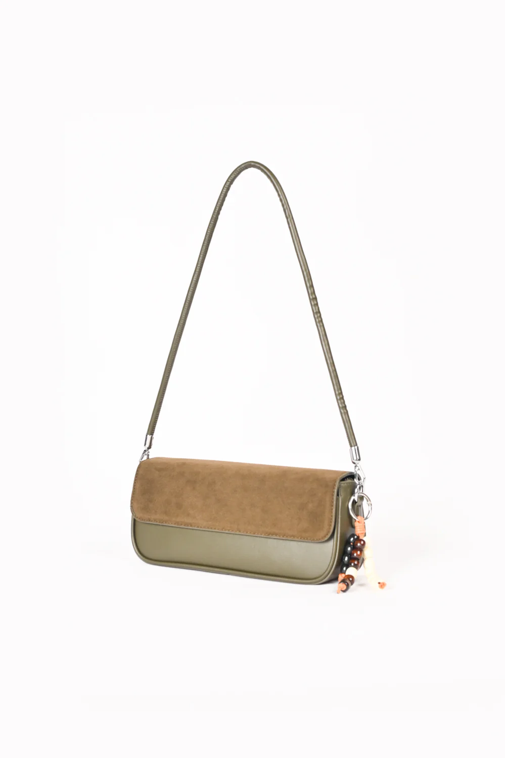 SUEDE FLAP OBLONG BAG - Image 3