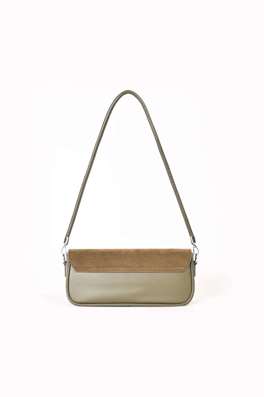 SUEDE FLAP OBLONG BAG - Image 4