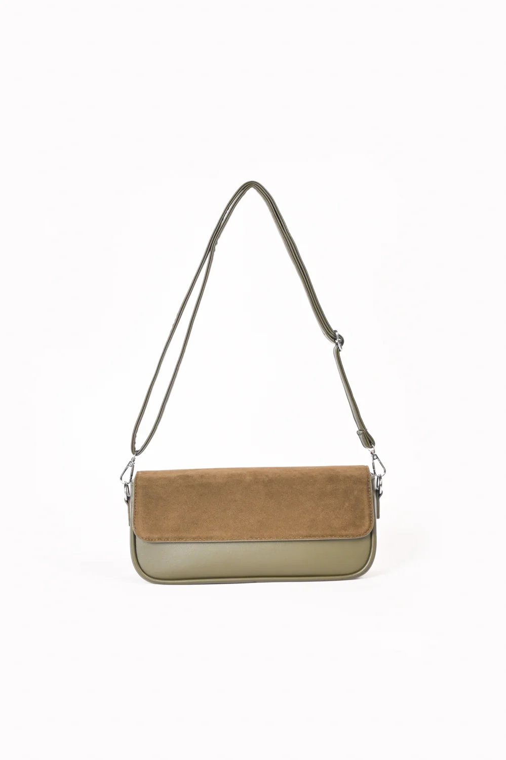 SUEDE FLAP OBLONG BAG - Image 5