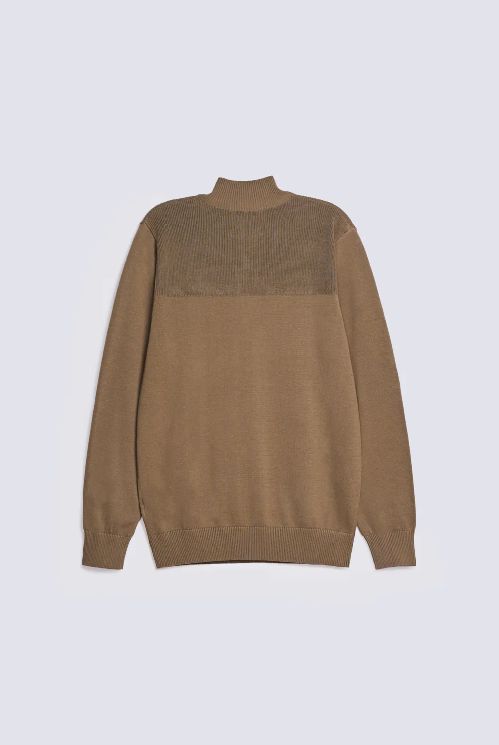 FULL SLEEVE ZIP PLACKET KNITTED POLO - Image 2