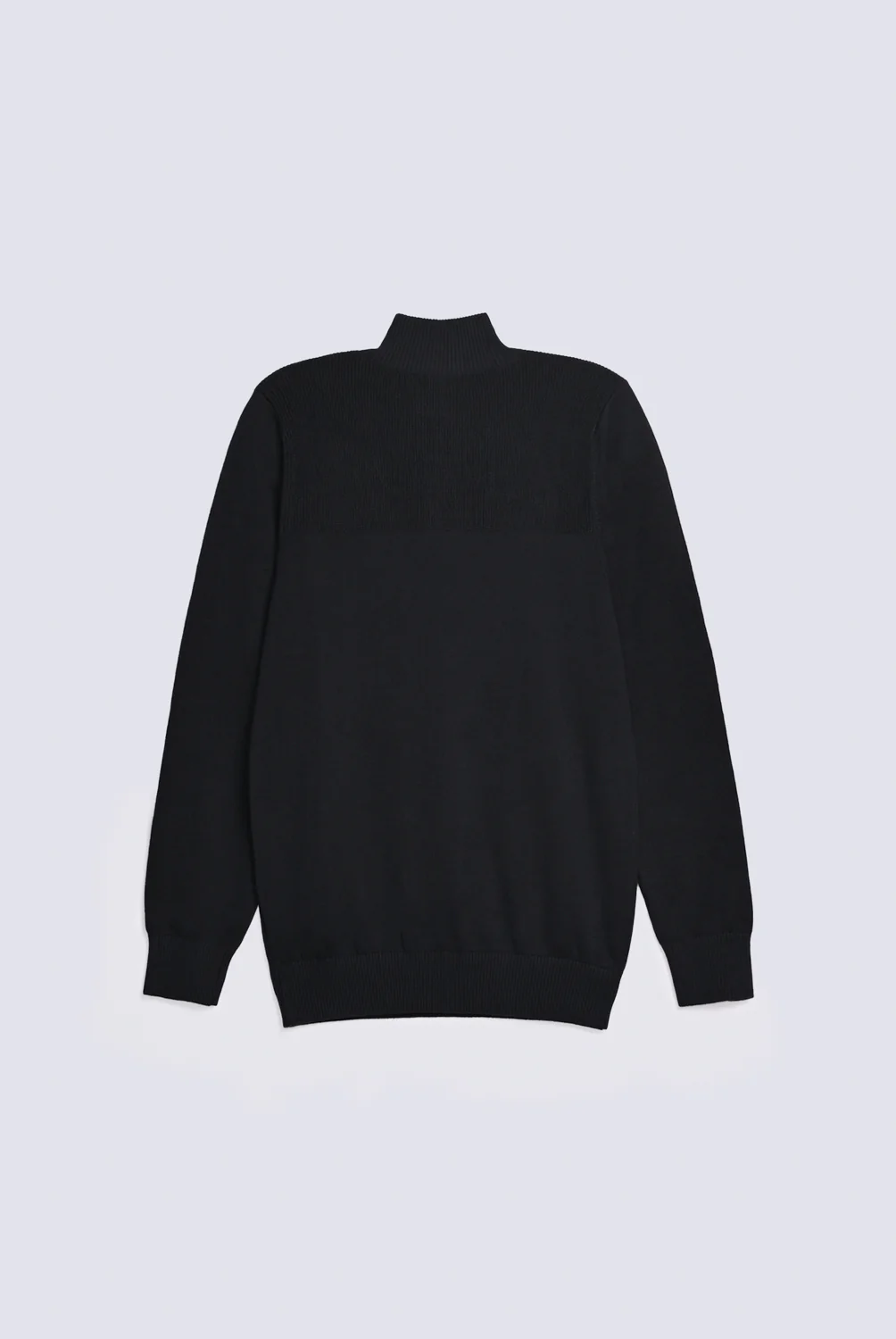 FULL SLEEVE ZIP PLACKET KNITTED POLO - Image 2