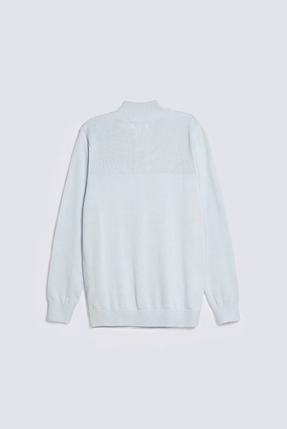 FULL SLEEVE ZIP PLACKET KNITTED POLO - Image 2