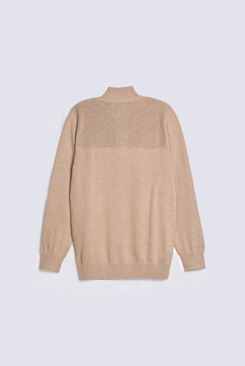 FULL SLEEVE ZIP PLACKET KNITTED POLO - Image 2